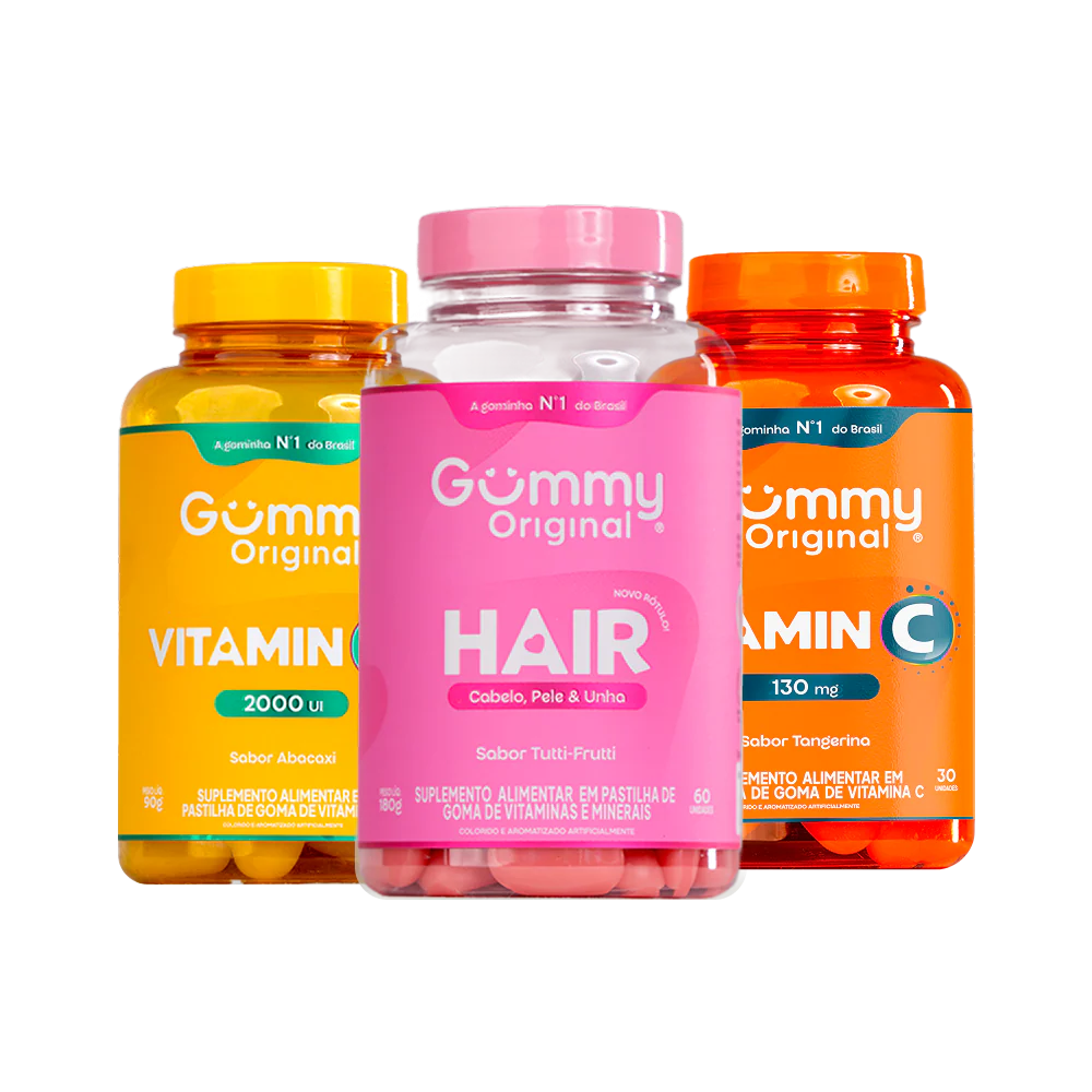 Kit Gummy® Crescimento & Imunidade (3 potes)