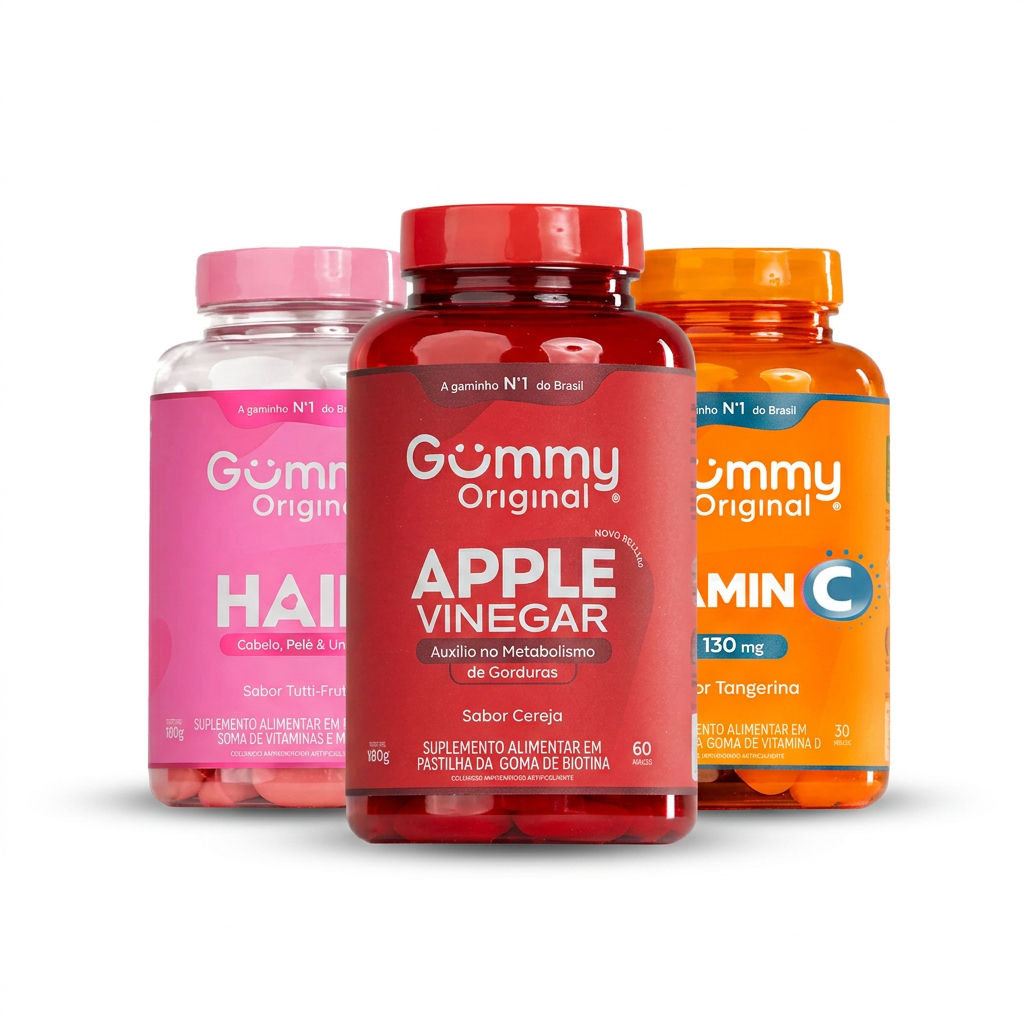 Kit Gummy® Trio Imunidade & Beleza (3 potes)